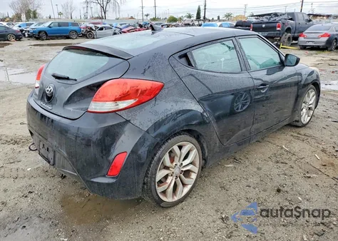 2012 Hyundai Veloster z USA, uszkodzony, nr VIN KMHTC6AD3CU044222
